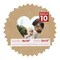 Beige Suede Mat Board for 16x16 Frames - Heart Opening for 12x12 Photos